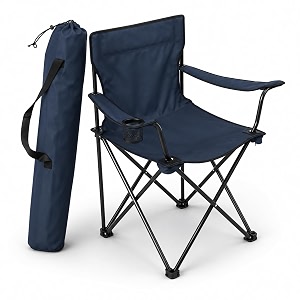 portable foldable camping chair with nylon fabric for fishing beach travelling lawn patio picnic outdoor chairs camping chair with armrest folding with cup holder for adults multicolor