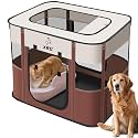 XRG Foldable Pet Playpen,Indoor Cat cage Puppy Crates M(31.5"x23.6"x21.7")
