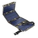 Portable Foldable Solar Panel Charger USB Dual Port Power Bank Army Green