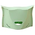 Portable Foldable Stool with Storage Basket, Multi-Purpose Collapsible Seat, Lightweight Folding Chair for Camping, Fishing, Travel, Picnic, Outdoor Waiting, Grocery Carry Bag, 1 Piece