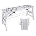 Portable Folding Scaffolding for Home Improvement Vehicle Washing and Maintenance Work Adjustable Height 160cm