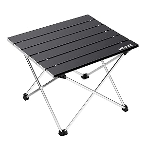 portable folding table ultra light camping table made of aluminum including bag easy to carry folding table perfect for camping picnic cooking garden hiking travel
