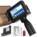 Portable Handheld Inkjet Printer Gun-0.5 Inch Nozzle for Logo/Batch Number/QR Code on Any Surface (Metal,Wood,Glass,Cloth,Carton) with Quick-Drying Ink & Multi-Language Support