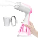 Handheld Portable Steamer for Clothes - 15S Fast Heat-up Hand Held Clothes Steamer, 1350W Steam Iron Remove Wrinkles with 300ml Tank for Travel/Hotel