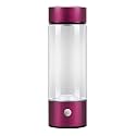 Portable Hydrogen Water Generator 420ml - Rechargeable Hydrogen Water Bottle for Health &amp; Wellness (Rose Red)