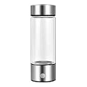 Portable Hydrogen Water Generator 420ml - Rechargeable Hydrogen Water Bottle for Health & Wellness (Silver)