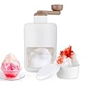 Portable Ice Crusher Machine with Ice Box Mold for Home | Manual Ice Shaver Snow Cone Ice Gola Cocktails Slush Maker | Grinder Machine BPA Free Ice Hand-Cranked for Kitchen Gadgets Ice Blender