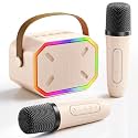 Portable Karaoke Machine with Bluetooth Microphone: Professional Mini Singing Machine for Kids Girls Boys Adults Meige