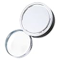 Portable Magnifier Foldable Round 9X Metal Magnifier with Metal Protective Case (Silver)
