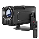 Portable Mini Projector, 4K 1080P Full HD Projector, Support Video Projector, WiFi 5G BT 5.0, Cinema Projector 180° Can Be Rotated, Compatible with TV Stick/Windows/iOS/Android for Kids and Adults.PI3