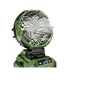 Portable Misting Fan - 30000mAh Battery Powered, 4-Speed Cooling Fan with Adjustable Spray, 120° Oscillation for Camping, Patio, Adjustable Base for 10-13in Water Tank(No Bucket Included)