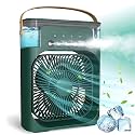 PoRtAbLe mIsTiNg fAn wItH 600mL WaTeR TaNk, 3 FaN SpEeDs, 5 SpRaY MoDeS, 60-DeGrEe aDjUsTmEnT MiNi aIr cOoLiNg uSb cAbLe cOnNeCtOr dArK CoLoR ZC1