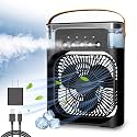 PoRtAbLe mIsTiNg fAn wItH 600mL WaTeR TaNk, 3 FaN SpEeDs, 5 SpRaY MoDeS, 60-DeGrEe aDjUsTmEnT MiNi aIr cOoLiNg uSb cAbLe cOnNeCtOr dArK CoLoR ZC1
