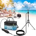 Portable Misting System, 20L Bucket Stand Mister with 5.2FT Adjust Height