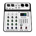 Portable Mixing Console Sound Mixer DSP Enhanced USB Playback Headphone Output Portable Mixer