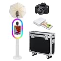 Portable Photo Booth Machine Compatible with iPad,White+Camera+Printer