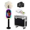 Portable Photo Booth Machine Compatible with iPad,Black+Camera+Printer