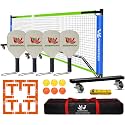 Portable Pickleball Net Set, 22FT Pickle Ball Net with Paddle Set of 4