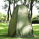 Polyester Tent for Camping - Dress Changing Pop Up with Portable Foldable Cloth Outdoor Bathroom Tent, Camp Toilet Rain Shelter, Height 7Ft-(Green1 Person)