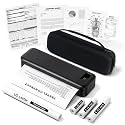 Portable Printers Wireless for Travel, Inkless Thermal Printer with Case