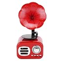 Portable Speaker, Retro Mini Loudspeaker with Wide Compatibility and Excellent Sound Quality, for Travel and Outdoor Use (Red)