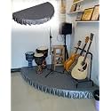Portable Stage Platform for Events - Folding Heavy Duty Riser System, 6 Inch Height, Perfect for Weddings and Entertainment