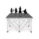 Portable Stage Platform - Foldable Modular Aluminum Performance Deck Stand/Band Riser for Wedding Events Dancers(Gray,100x100x20cm)