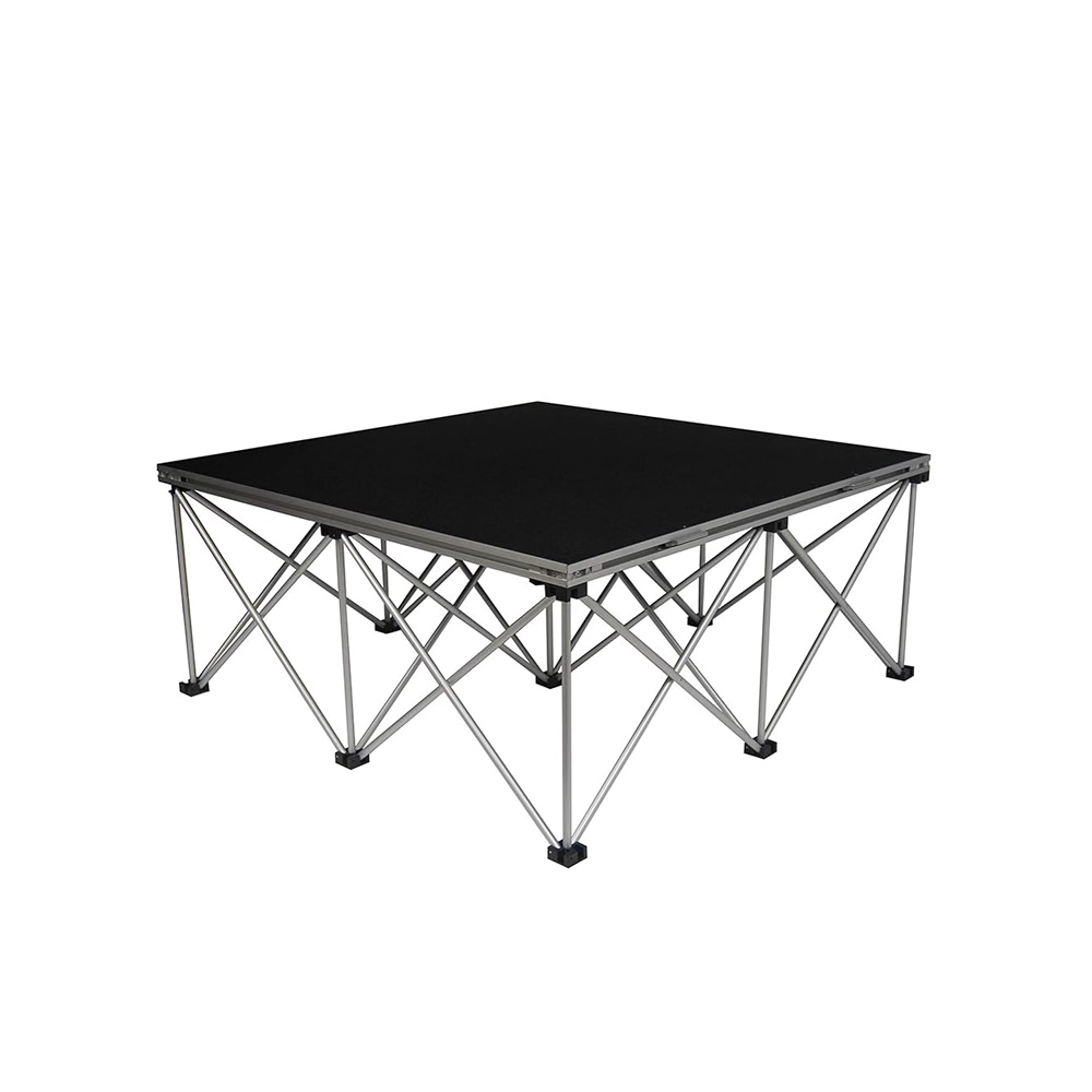 Portable Stage Platform - Foldable Non-Slip Modular Kit with Riser ...