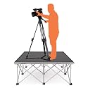 Portable Stage Platform - Folding Modular Aluminum Photography Riser/Deck for Wedding Events, Dancers Performance(L122xW122xH40cm)