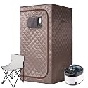 Portable Full Size Personal Steam Sauna, 4L Home Spa with Chair
