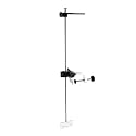 Portable Transducer Mount, 360° Adjustable Rotatable Fish Finder Mount, Transducer Mounting Bracket for Boat Canoe Kayak