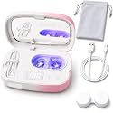 Portable Ultrasonic Lens Cleaner with USB Power and LED Timer Pink