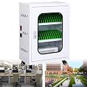 Portable USB Charging Station for Mobile Phones, 6-Port Rechargeable Cell Phone Locker with Wheels &amp; Combination Lock, Ideal for Schools, Airports, and Churches