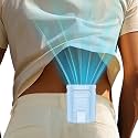 Portable Waist Clip Fan-Mini Lightweight Noiseless Cool Clip Fan Under Shirt Belt Pants Clothes Hard Hat Hip Back Pocket,Individual Menopause Neckband Lanyard Cooler Ac for Adult Children Gifts Blue