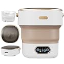 Portable Washing Machine, 13L Mini Washer and Spinner, 3 Cleaning Modes for Baby Clothes & Delicates, Small Portable Washer for Apartment, Dorm, Travel, Camping (Khaki)