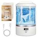 Portable Washing Machine, Mini Washer for Socks & Underwear, 1.5L Compact Electric Ultrasonic Washer for Travel, Dorm, Apartment, 5/15-Min Quick Wash with LED Display