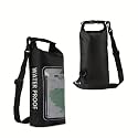 Portable Waterproof Mobile Pouch Bag – 2 Liter Roll-Top Dry Sack with Transparent Viewfinder – Lightweight and Comfortable Strap for All-Day Wear (1 Pcs)