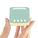 Portable White Noise Machine,Mini Sound Machine for Travel with Breathing Night Light,16 Soothing Sounds,Timer,Rechargeable Brown Noise Machines for Sleeping Adults Gift,Office Privacy,Home (Green)