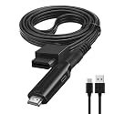 Portable WII to HDMI Converter, Plug and Play, Male to Male HDMI Adapter with USB Cable