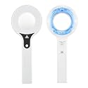 Portable Woods Lamp, Professional Woods Lamp Skin Analyzer, Rechargeable Pet Urine Detector, Built-in 3X Magnifying Mirror for Facial Skin Condition Test, w/Light Shield & Pouch