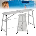 Portable Work Platform, Folding Scaffolding Equipment, 70-119cm Height Adjustable, Scaffold Tower Ladder Stool Work Bench for Ceiling Decoration, Cleaning, Construction