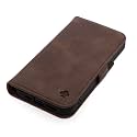 Porter Riley - Leather Case for Google Pixel 11/11 Pro & Pixel 10/10 Pro. Premium Genuine Leather Stand Case/Wallet/Cover (Chocolate Brown)