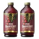 Portland Syrups Spiced Cranberry Syrup, 12 oz, 24 Servings, Pack of 2