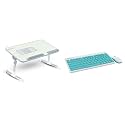 Portronics My Buddy Plus Adjustable Laptop Table with Built-in USB Cooling Fan, Foldable Legs, Adjus