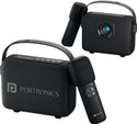 Portronics Resonate 2 14W Bluetooth Speaker With Wireless Karaoke Mic, LED Projection Light 14 W Bluetooth Speaker (Black, Mono Channel)
