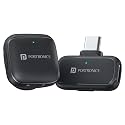 Portronics VlogMate C Type-C Wireless Microphone with Noise Cancellation, Bluetooth 5.0v, 360° Omnidirectional Mic, 20M Range, Real-Time Sound Reception, Audio Video Sync