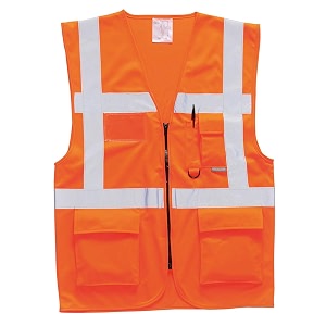 Portwest Berlin Executive Hi-Vis Vest Visibility Reflective