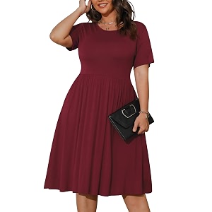 POSESHE Womens Plus Size Summer Dress 2026