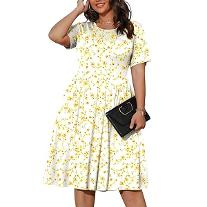 POSESHE Womens Plus Size Summer Dress 2026