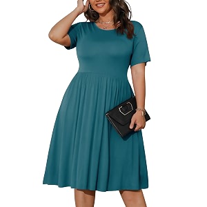 POSESHE Womens Plus Size Summer Dress 2026